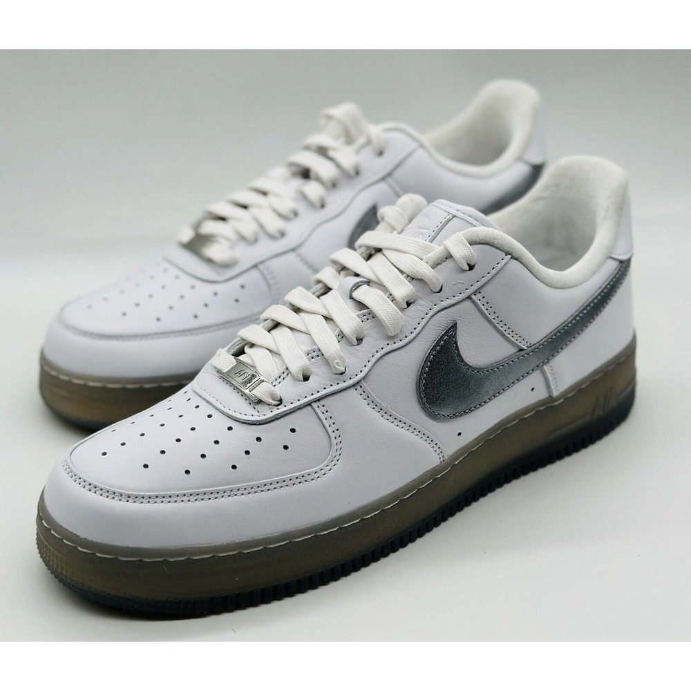 NEW Nike Air Force 1 '07 PRM Low AF1 Silver White DX3945-100 - Picture 1 of 7